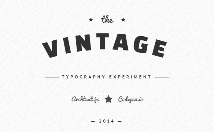 Vintage Typography Image